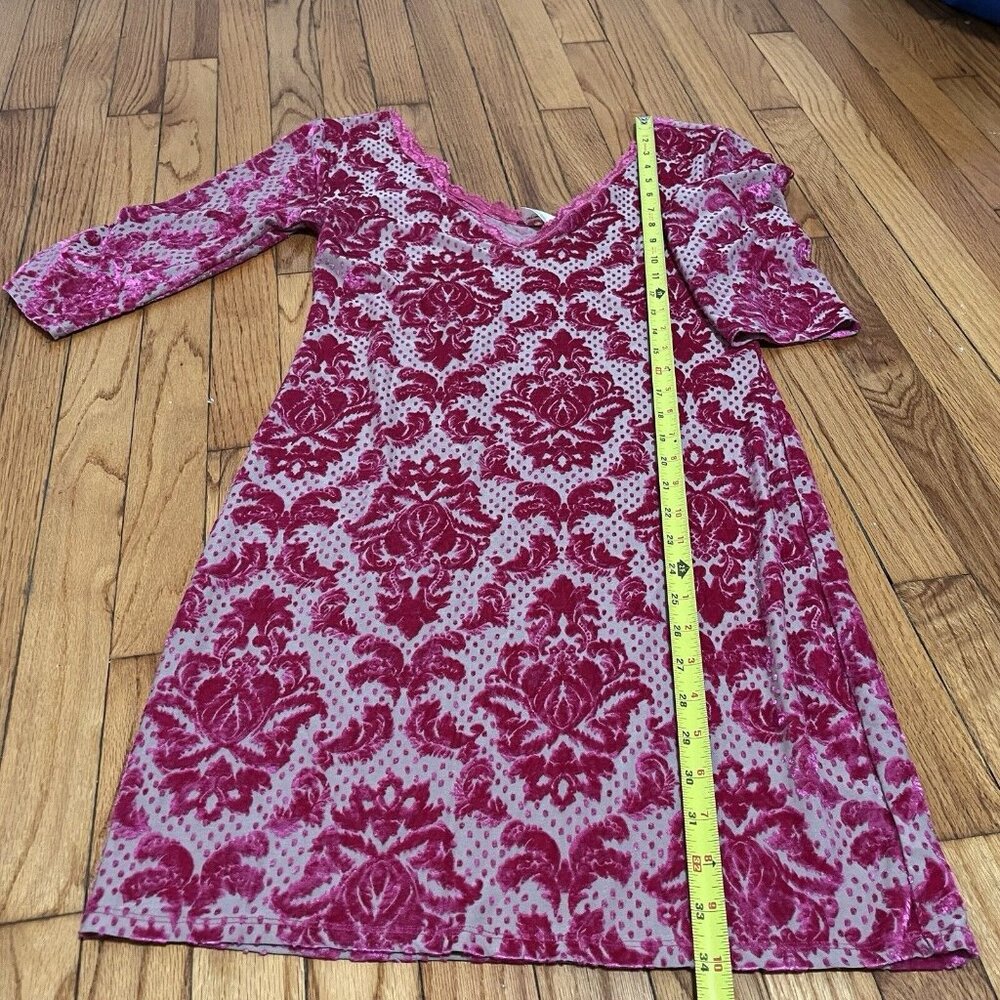 Elegant Pink Floral Women's Dress - Picture 6 of 8